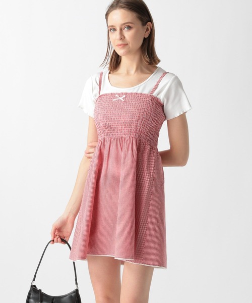 FOREVER 21（フォーエバー トゥエンティーワン）の「【2024SS】ギンガムキャミワンピース（ワンピース・レディース・レッド/ブラック・SMALL/MEDIUM）」の16枚目の写真