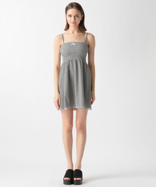 FOREVER 21（フォーエバー トゥエンティーワン）の「【2024SS】ギンガムキャミワンピース（ワンピース・レディース・レッド/ブラック・SMALL/MEDIUM）」の10枚目の写真