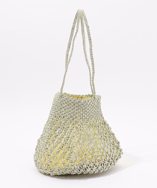 TOMORROWLAND （トゥモローランド）の「TOMORROWLAND メタリックリュレックス編みミニバッグ（ハンドバッグ・レディース・シルバー・FREE）」の3枚目の写真