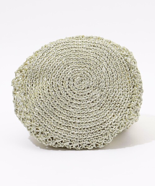 TOMORROWLAND （トゥモローランド）の「TOMORROWLAND メタリックリュレックス編みミニバッグ（ハンドバッグ・レディース・シルバー・FREE）」の5枚目の写真