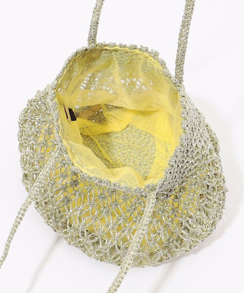 TOMORROWLAND （トゥモローランド）の「TOMORROWLAND メタリックリュレックス編みミニバッグ（ハンドバッグ・レディース・シルバー・FREE）」の7枚目の写真