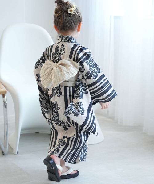 浴衣 セット utatane ニコアンティーク レッド 菊 大正浪漫 utatane