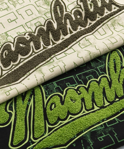 HOOK（フック）の「HOOK -select-　サガラ刺繍ロゴビッグTEE (SS)（Tシャツ/カットソー・メンズ・ベージュ/ブラック・L/XL/M）」の9枚目の写真