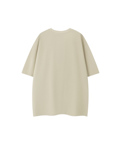 HOOK（フック）の「HOOK -select-　サガラ刺繍ロゴビッグTEE (SS)（Tシャツ/カットソー・メンズ・ベージュ/ブラック・L/XL/M）」の6枚目の写真