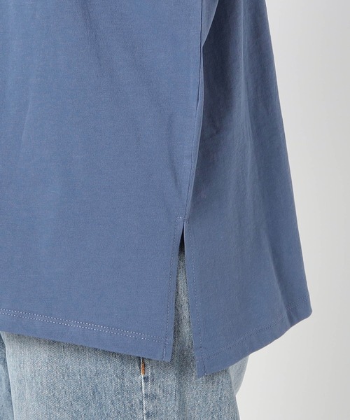 Grand PARK（グランドパーク）の「ドルマンカレッジロゴT（Tシャツ/カットソー・レディース・ブルー/チャコールグレー/カーキ/ホワイト・FREE）」の12枚目の写真