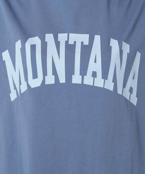 Grand PARK（グランドパーク）の「ドルマンカレッジロゴT（Tシャツ/カットソー・レディース・ブルー/チャコールグレー/カーキ/ホワイト・FREE）」の13枚目の写真