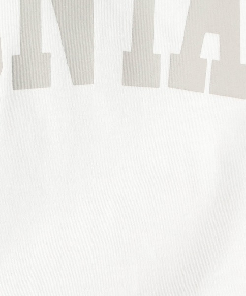 Grand PARK（グランドパーク）の「ドルマンカレッジロゴT（Tシャツ/カットソー・レディース・ブルー/チャコールグレー/カーキ/ホワイト・FREE）」の14枚目の写真