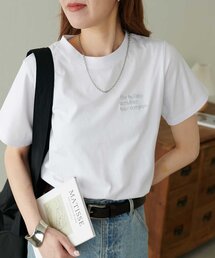 【新色追加】3段ロゴ刺繍ショートTシャツ《WEB限定》