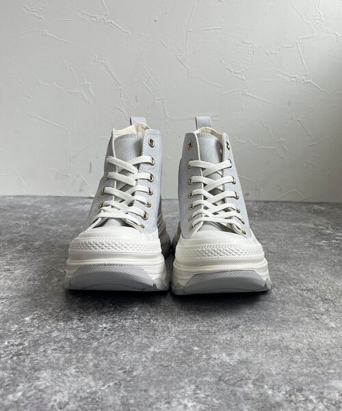 CONVERSE（コンバース）の「【CONVERSE/コンバース】オールスタートレックウェーブNC HI（スニーカー・レディース・ライトグレー・24.5/23.5）」の4枚目の写真