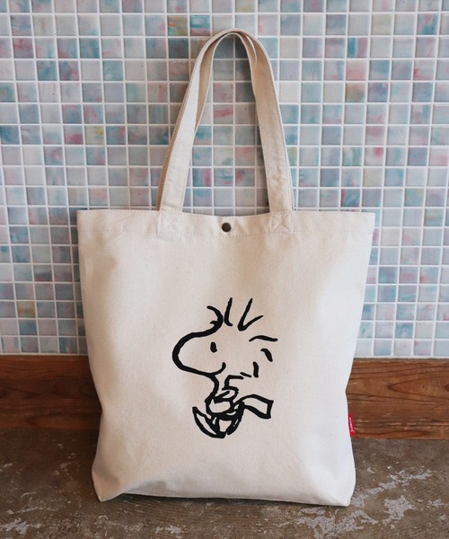 セール】(LF)【PEANUTS】プリント キャンバス トートバッグ