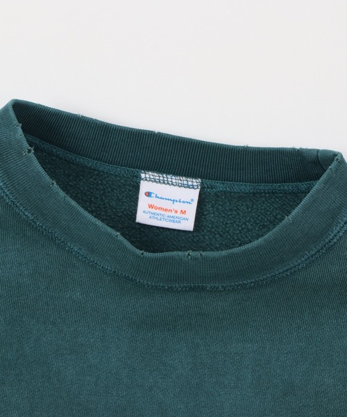 Champion（チャンピオン）の「【Champion/チャンピオン】レディース クルーネックスウェットシャツ（スウェット・レディース・ダークグリーン/ブルー/ブラック系その他/オレンジ系1・LARGE/MEDIUM）」の14枚目の写真