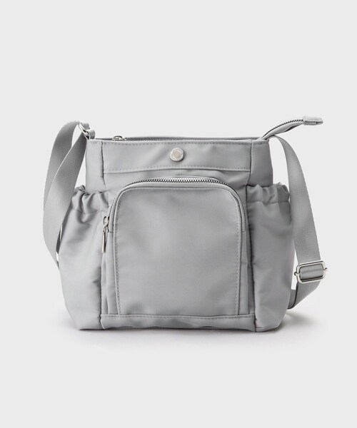 OPAQUE.CLIP（オペークドットクリップ）の「◆【撥水加工／マルチポケット】フロントポケットデザインミニショルダーバッグ（ショルダーバッグ・レディース・ベージュ/ブラック/グレー・00）」の2枚目の写真