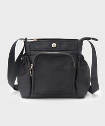 ◆【撥水加工／マルチポケット】フロントポケットデザインミニショルダーバッグ