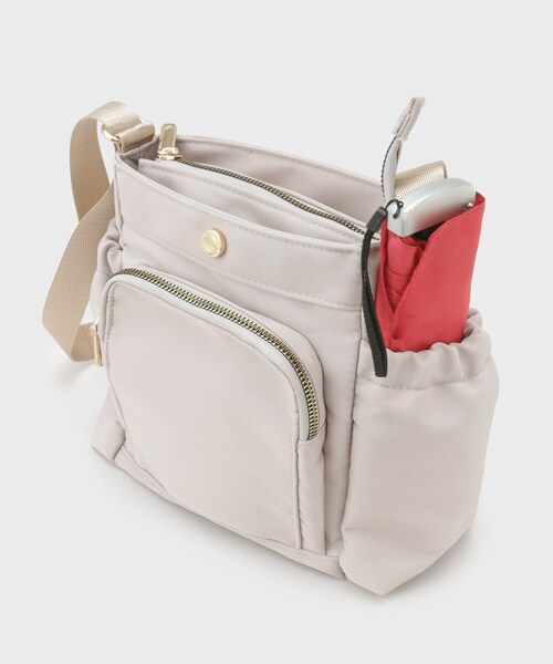 OPAQUE.CLIP（オペークドットクリップ）の「◆【撥水加工／マルチポケット】フロントポケットデザインミニショルダーバッグ（ショルダーバッグ・レディース・ベージュ/ブラック/グレー・00）」の19枚目の写真