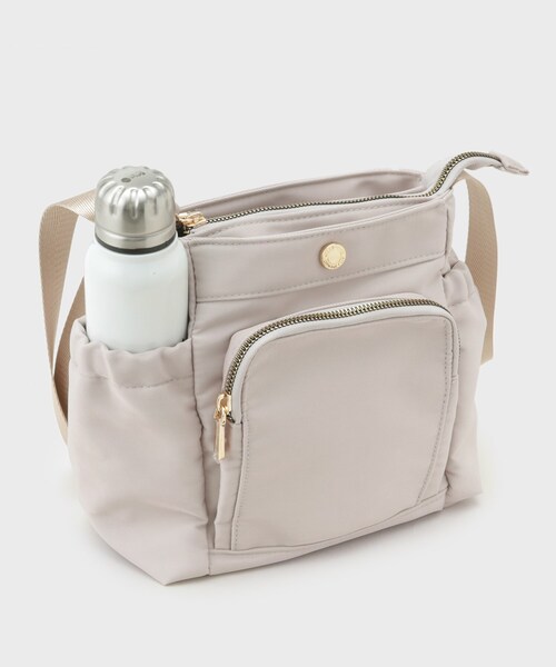 OPAQUE.CLIP（オペークドットクリップ）の「◆【撥水加工／マルチポケット】フロントポケットデザインミニショルダーバッグ（ショルダーバッグ・レディース・ベージュ/ブラック/グレー・00）」の18枚目の写真