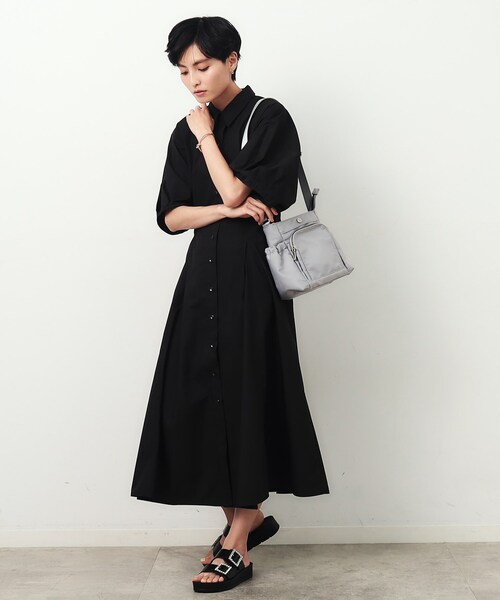 OPAQUE.CLIP（オペークドットクリップ）の「◆【撥水加工／マルチポケット】フロントポケットデザインミニショルダーバッグ（ショルダーバッグ・レディース・ベージュ/ブラック/グレー・00）」の13枚目の写真