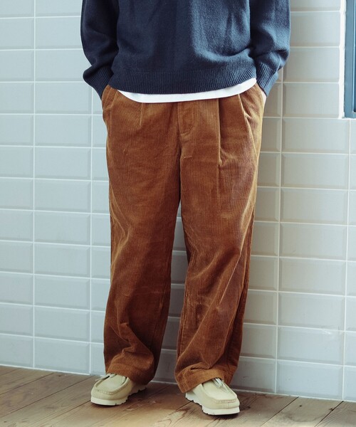 B:MING by BEAMS（ビーミングバイビームス）の「8ウェル コーデュロイ ワイド パンツ（その他パンツ・メンズ・ブラック/ライトブラウン・M/L/XL/S）」の14枚目の写真