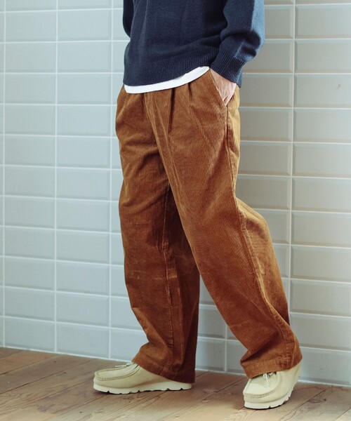 B:MING by BEAMS（ビーミングバイビームス）の「8ウェル コーデュロイ ワイド パンツ（その他パンツ・メンズ・ブラック/ライトブラウン・M/L/XL/S）」の15枚目の写真