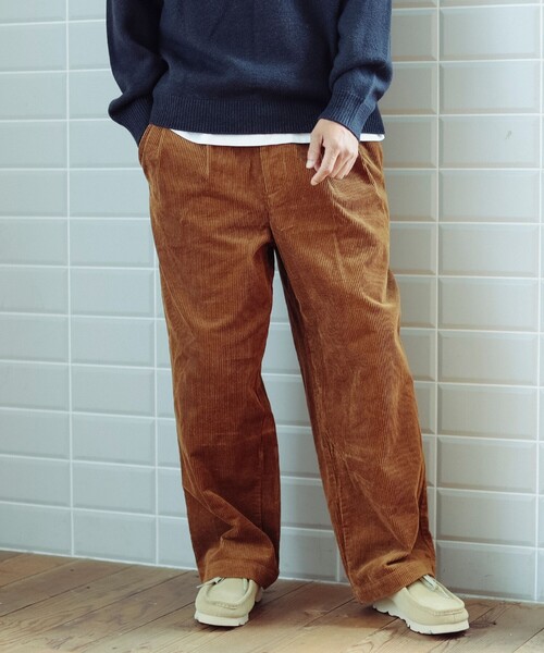 B:MING by BEAMS（ビーミングバイビームス）の「8ウェル コーデュロイ ワイド パンツ（その他パンツ・メンズ・ブラック/ライトブラウン・M/L/XL/S）」の16枚目の写真