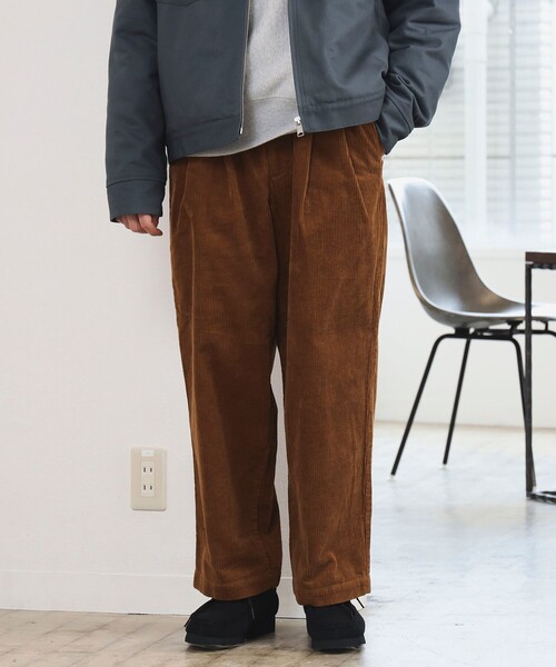 B:MING by BEAMS（ビーミングバイビームス）の「8ウェル コーデュロイ ワイド パンツ（その他パンツ・メンズ・ブラック/ライトブラウン・M/L/XL/S）」の18枚目の写真