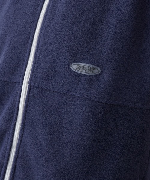 DISCUS（ディスカス）の「【DISCUS別注】フリースフルジップスタンドカラーベスト（ベスト・メンズ・ライトグレー/ネイビー/ブラウン・LARGE/MEDIUM）」の6枚目の写真