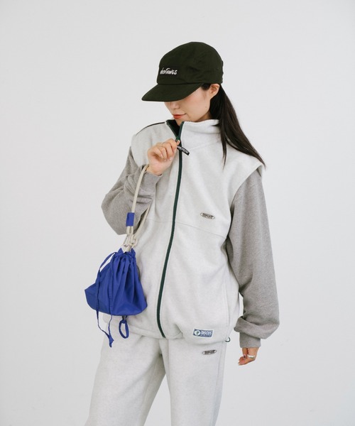 DISCUS（ディスカス）の「【DISCUS別注】フリースフルジップスタンドカラーベスト（ベスト・メンズ・ライトグレー/ネイビー/ブラウン・LARGE/MEDIUM）」の11枚目の写真