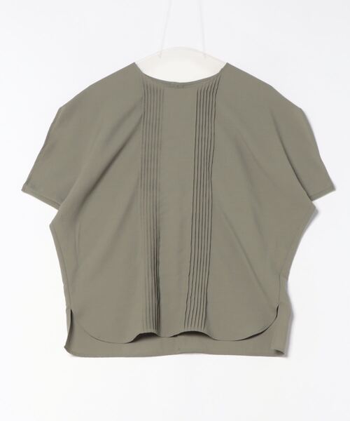 LAUTREAMONT(ロートレアモン)の「【WEB限定】ピンタックドルマンブラウス≪洗濯機で洗える≫(シャツ/ブラウス・レディース・ブラック/ライトブルー/ホワイト/イエロー/カーキ・9号/11号/7号)」の4枚目の写真