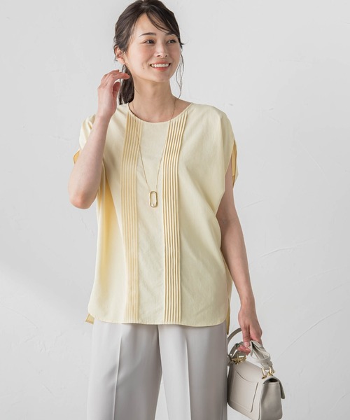 【セール】【WEB限定】ピンタックドルマンブラウス≪洗濯機で洗える≫（シャツ/ブラウス）｜LAUTREAMONT（ロートレアモン） 5,544円