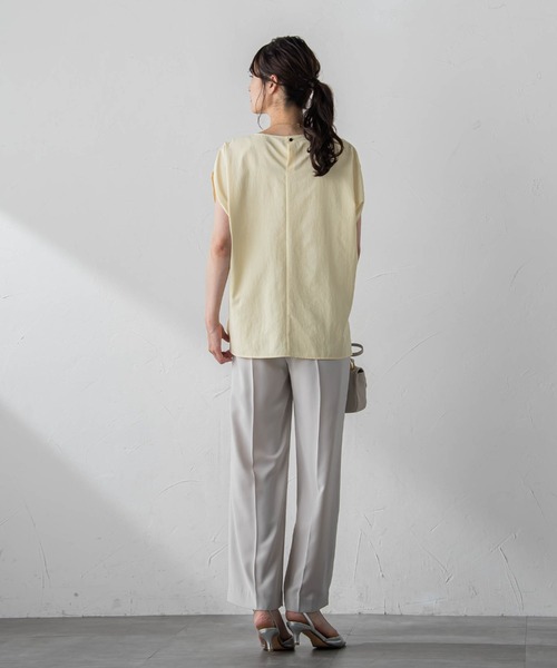LAUTREAMONT(ロートレアモン)の「【WEB限定】ピンタックドルマンブラウス≪洗濯機で洗える≫(シャツ/ブラウス・レディース・ブラック/ライトブルー/ホワイト/イエロー/カーキ・9号/11号/7号)」の19枚目の写真