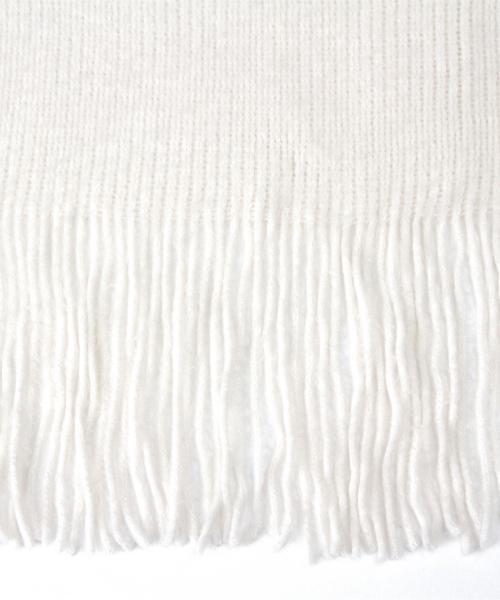 Ray BEAMS（レイビームス）の「Ray BEAMS / 無地 カラー ストール（ストール/ショール・レディース・オフホワイト/グレー/ブラック/ベージュ・ONE SIZE）」の10枚目の写真