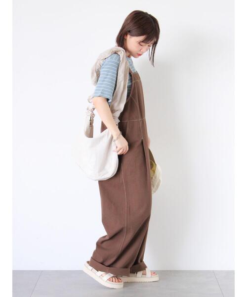 ehka sopo(エヘカソポ)の「リブクルーネックカットソー(Tシャツ/カットソー・レディース・サックスブルー/オフホワイト/キナリ/ブラック・F)」の5枚目の写真