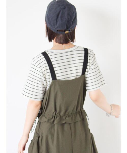 ehka sopo(エヘカソポ)の「リブクルーネックカットソー(Tシャツ/カットソー・レディース・サックスブルー/オフホワイト/キナリ/ブラック・F)」の19枚目の写真