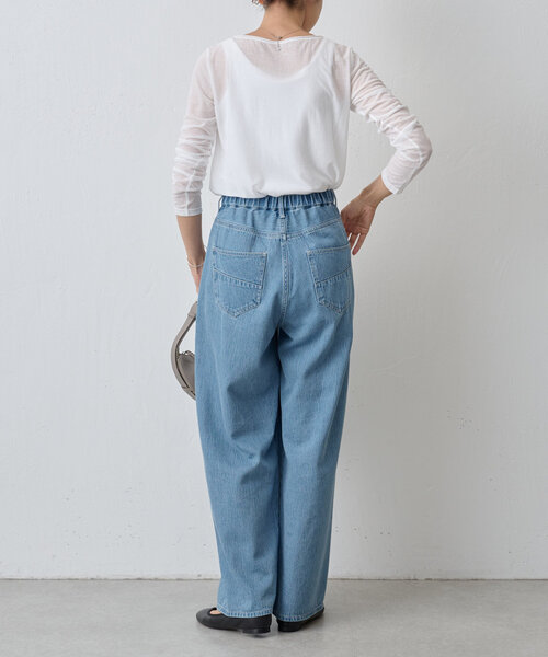 BEARDSLEY（ビアズリー）の「シアー天竺カットソー（Tシャツ/カットソー・レディース・ホワイト/ブラック・FREE）」の11枚目の写真