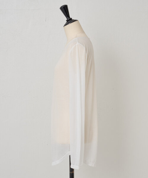 BEARDSLEY（ビアズリー）の「シアー天竺カットソー（Tシャツ/カットソー・レディース・ホワイト/ブラック・FREE）」の15枚目の写真