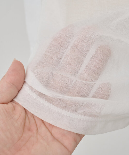 BEARDSLEY（ビアズリー）の「シアー天竺カットソー（Tシャツ/カットソー・レディース・ホワイト/ブラック・FREE）」の21枚目の写真