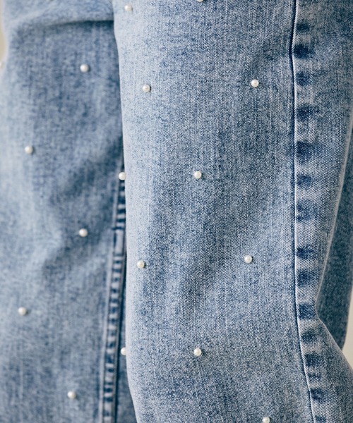 パールスタッズカーブデニム（デニムパンツ）｜Audie a Muses