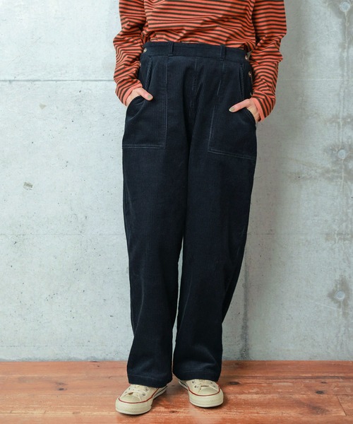 PAR ICI(パーリッシィ)の「8Wコーデュロイ ワークパンツ(セットアップ対応)(その他パンツ・レディース・ダークブラウン/ネイビー・FREE)」の20枚目の写真