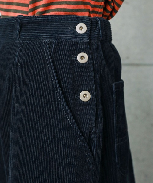 PAR ICI(パーリッシィ)の「8Wコーデュロイ ワークパンツ(セットアップ対応)(その他パンツ・レディース・ダークブラウン/ネイビー・FREE)」の6枚目の写真