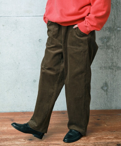 PAR ICI(パーリッシィ)の「8Wコーデュロイ ワークパンツ(セットアップ対応)(その他パンツ・レディース・ダークブラウン/ネイビー・FREE)」の13枚目の写真