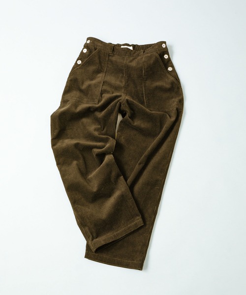 PAR ICI(パーリッシィ)の「8Wコーデュロイ ワークパンツ(セットアップ対応)(その他パンツ・レディース・ダークブラウン/ネイビー・FREE)」の11枚目の写真