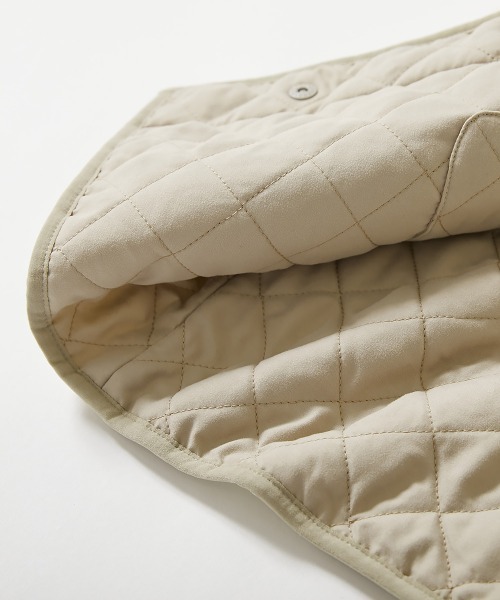 devirock（デビロック）の「洗える キルティングボア ノーカラー リバーシブルロングコート（ノーカラーコート・キッズ・チャコール/ベージュ/ライトカーキ・100cm/110cm/120cm/130cm/140cm/150cm/160cm）」の7枚目の写真