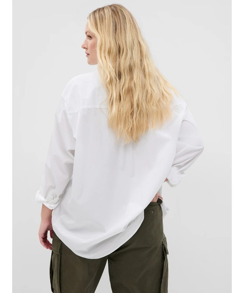 GAP（ギャップ）の「オーガニックコットン オックスフォード ビッグシャツ（シャツ/ブラウス・レディース・ブルー/ホワイト/ブルー系その他/ピンク/ライトブルー・XS/S/M/L/XXS）」の10枚目の写真