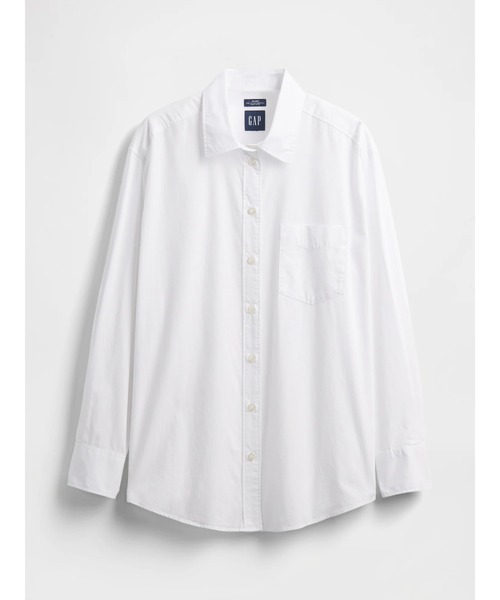 GAP（ギャップ）の「オーガニックコットン オックスフォード ビッグシャツ（シャツ/ブラウス・レディース・ブルー/ホワイト/ブルー系その他/ピンク/ライトブルー・XS/S/M/L/XXS）」の11枚目の写真