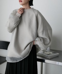 【forksy.】シアードッキングオーバーサイズスウェットプルオーバー