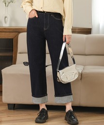 SUWDEE（スーディー）の「high waist roll up denim（デニムパンツ）」
