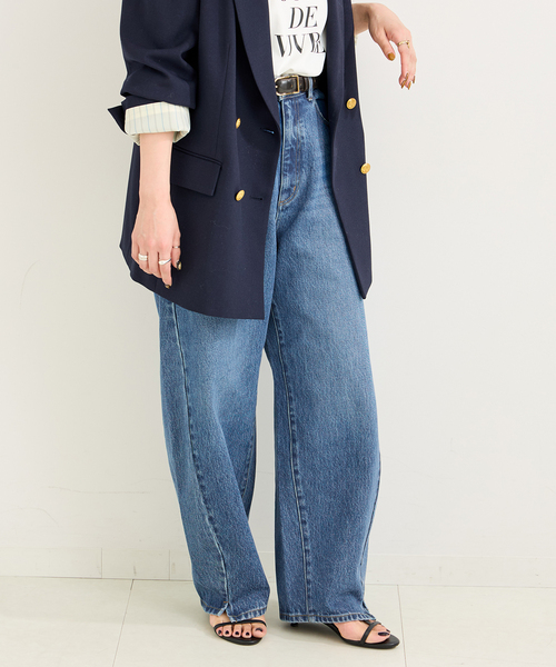 DU JOUR/デュ ジュール BARREL BAGGY JEAN ブルー　36 DU JOUR/デュ ジュール SHADE BAGGY JEAN（デニムパンツ）｜B.C