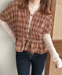 apres jour clair | 【apres jour clair】シャーリングデザイントップス【ZOZOTOWN限定アイテム】(シャツ/ブラウス)