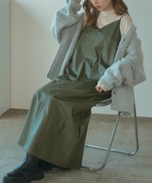 BLANK　（ブランク）の「▲Leather long dress / レザーキャミワンピース（ワンピース）」