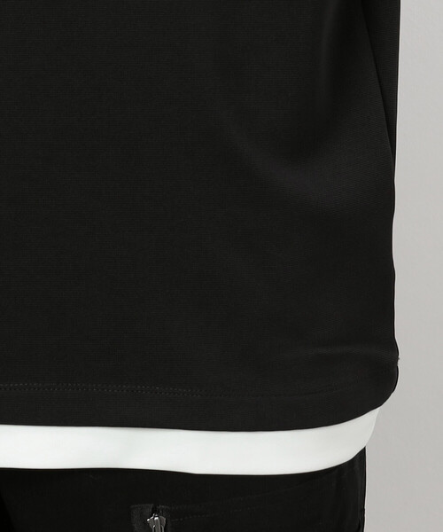 COMME CA ISM（コムサイズム）の「タテ畝ストレッチポンチ  フェイクレイヤード キーネックＴシャツ（長袖）（Tシャツ/カットソー・メンズ・ホワイト/ブラック・MEDIUM/LARGE/X-LARGE）」の12枚目の写真