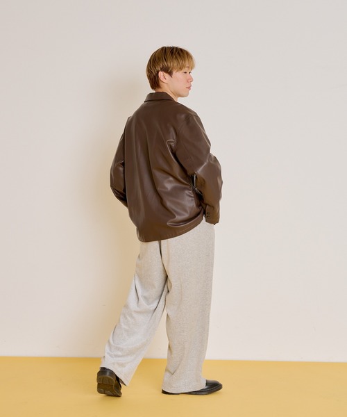 WHIMSIC（ウィムジック）の「【WHIMSIC/2サイズ/SETUP対応】ベロアルーズフィットイージーパンツ（その他パンツ・レディース・チャコールグレー/シルバー/ブラウン・1/2）」の16枚目の写真